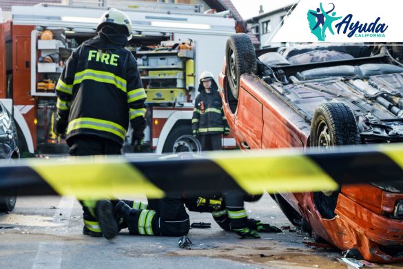 Accidente de vuelco en san diego