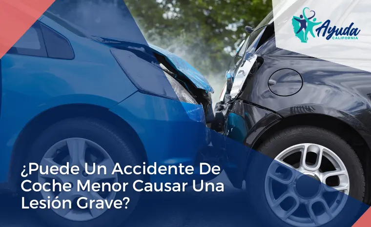¿puede un accidente de coche menor causar una lesión grave?