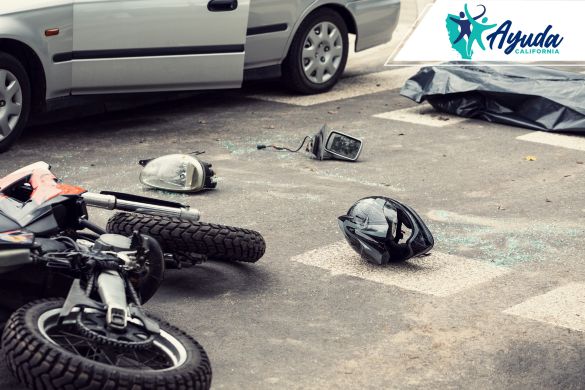 accidente de motocicleta en Sunrise Highway