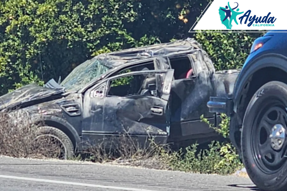 accidente de auto en Thermal