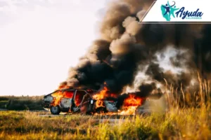 vehicle fire on Interstate 10