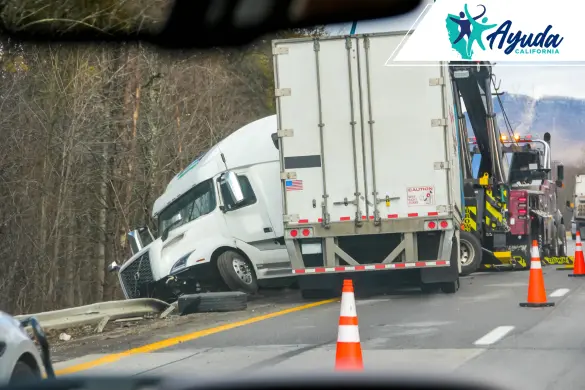 car and truck crash on SR-18 Lucerne Valley