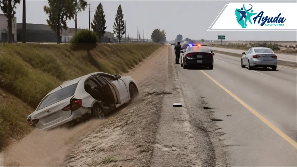 accidente en la autopista 99